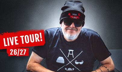 Markus Krebs vor schwarzen Hintergrund, führt zum Kalendereintrag