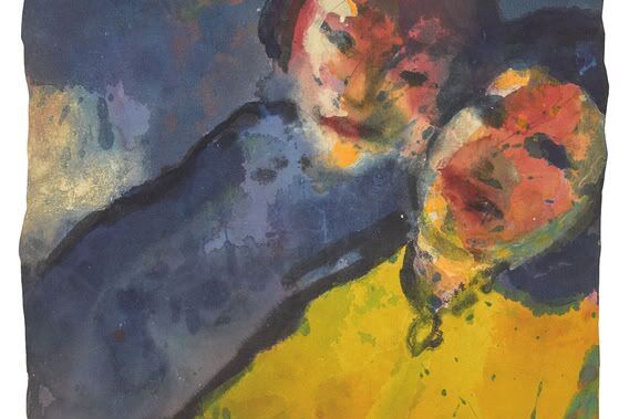 Das Bild Glückliches Paar (Happy Couple) von Emil Nolde, führt zum Kalendereintrag